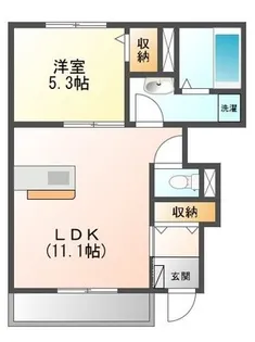 ロワ・ソレイユⅣ【1階】の間取り