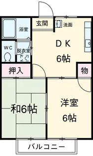 エンゼル【202号室】の間取り