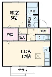 エタニティ相生【1階】の間取り