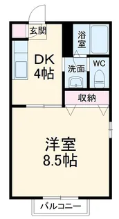 エスポワール【101号室】の間取り