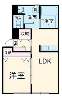 グリーンパーク根岸B棟【103号室】の間取り