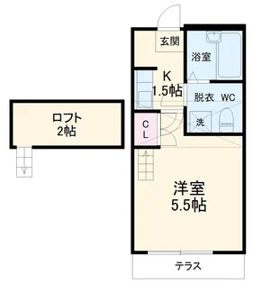 メゾン・ド・ヴィオロン【1階】の間取り