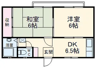 フェリシティハイツB棟【2階】の間取り
