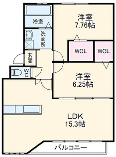 アヴェン【1階】の間取り