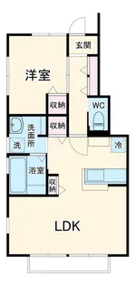 ウィルグレイス【1階】の間取り