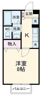 アルカディアD【103号室】の間取り