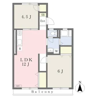 第二松沢ハイツⅢ【203号室】の間取り