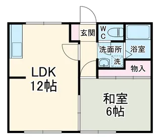ハイツスズキ【1階】の間取り
