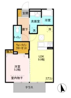 コーワ・ルミエール参番館【1階】の間取り