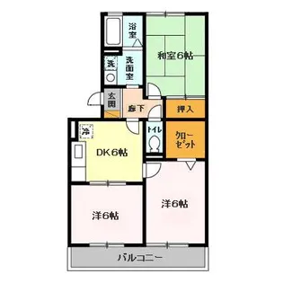 ハイローズ船橋弐番館【2階】の間取り