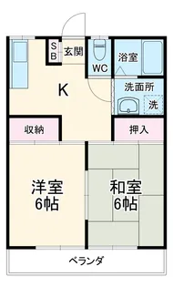 室岡マンションA【2階】の間取り