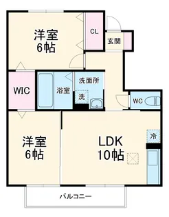 クレセント B棟【1階】の間取り