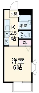 YMハイツ木月【2階】の間取り