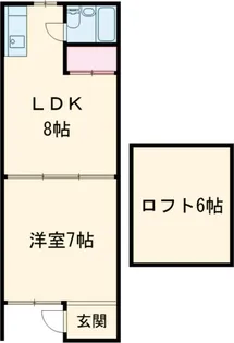 アーバンフラット【1階】の間取り