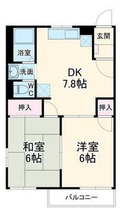スカイハイツ【1階】の間取り