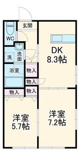 プレイン安城【4階】の間取り