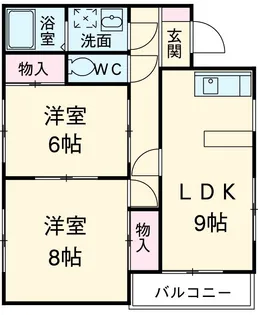ピアレスK【102号室】の間取り