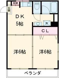 岡田マンション【1階】の間取り