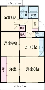 朋友レジデンス【3階】の間取り