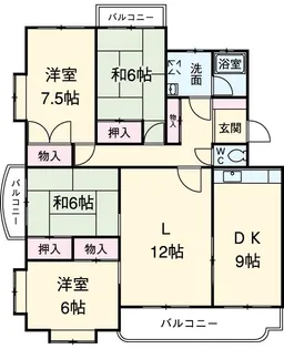第2朋友レジデンス【302号室】の間取り