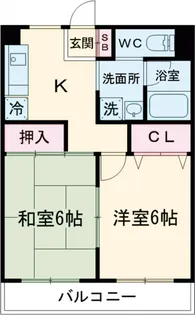 サンテラスウエハラⅡ【1階】の間取り