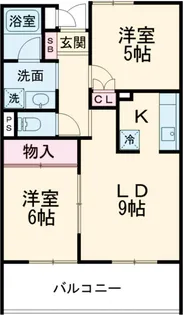 ル・パティオ瀬田【2階】の間取り