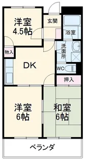 エレガンスICHIYANAGI【1階】の間取り