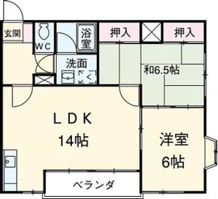YFハイツ A【203号室】の間取り