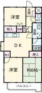 山星マンション【6階】の間取り