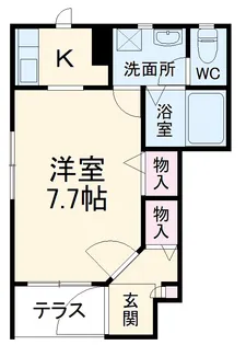 ドゥムール 中央林間【1階】の間取り