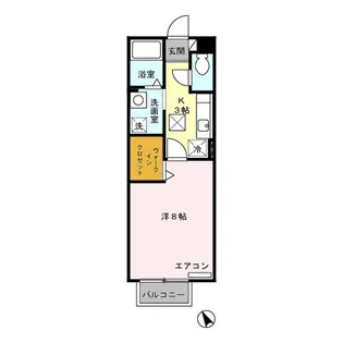 ボン ヴォヤージュ C【1階】の間取り