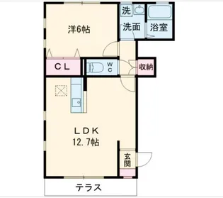 アヴィタシオンK【1階】の間取り