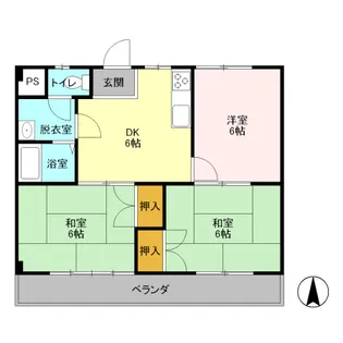 大幸マンション【1階】の間取り