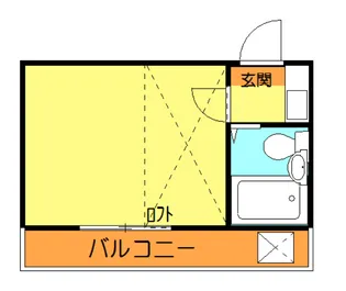スマイル大矢部【102号室】の間取り
