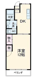 高崎ステーションハイツ【202号室】の間取り