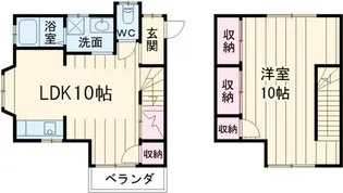 第5ハッピーヒルハイツ【202号室】の間取り