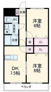 エトワールガレ【2階】の間取り