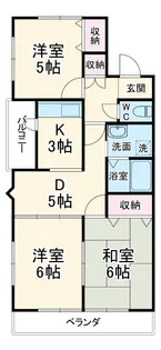 CAESAR PARK Ⅰ【1階】の間取り