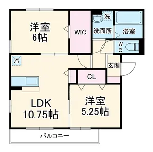 スカイハイムⅡ【2階】の間取り