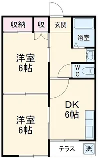 メゾン秀和【1階】の間取り