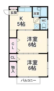 みつるハイツ【2階】の間取り