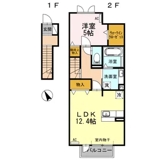 ソフィア大友【2階】の間取り