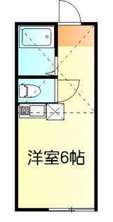 ユナイト衣笠バーナードショー【107号室】の間取り
