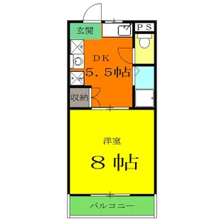 川崎ハイツⅡ【3階】の間取り