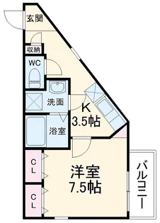 Les Ailes Ⅶ【3階】の間取り