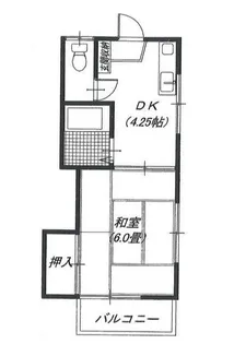 クローバーハイツ【202号室】の間取り