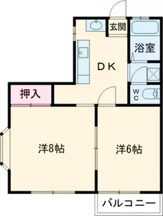 ゆあーずホーム剣崎B棟【203号室】の間取り