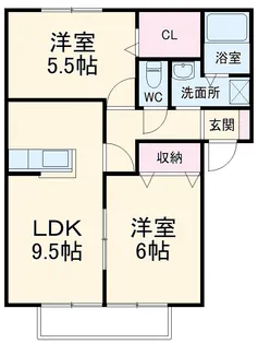 メゾン越戸 C【202号室】の間取り