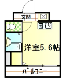 ラフィネ横須賀中央【204号室】の間取り
