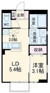 ソレイユ310【1階】の間取り
